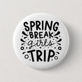 春休み女子旅行 缶バッジ (正面)