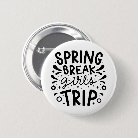 春休み女子旅行 缶バッジ (正面&裏面)