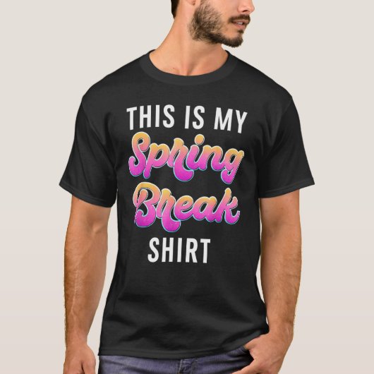 春休み家族の友人これは私の春Brea Tシャツ (正面)