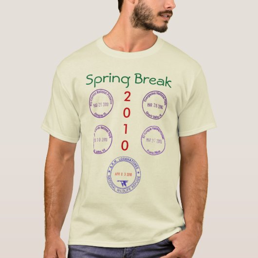 春休み2010の冒険 Tシャツ (正面)