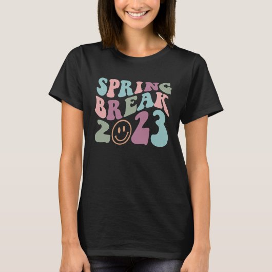 春休み2023レトロマッチングガール Tシャツ (正面)