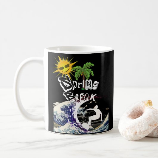 春休み（今日） コーヒーマグカップ (ドーナツ)