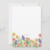 春写真の誕生の発表イースターカード シーズンカード (裏面)