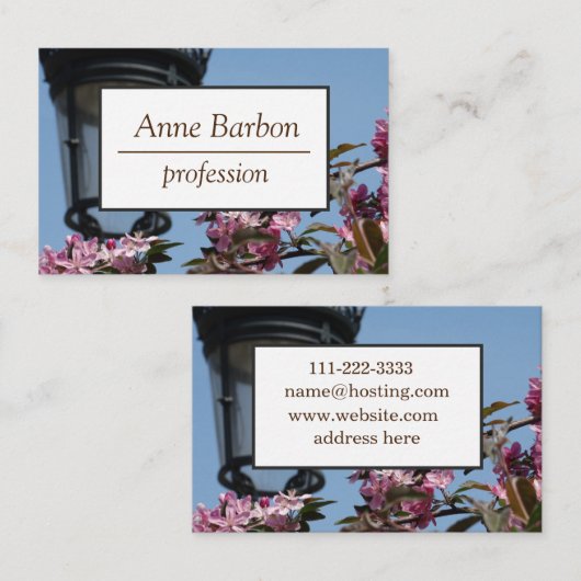 春写真用名刺 名刺 (正面/裏面)