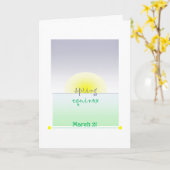 春分のカード カード (黄色い花)