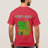 春分の日おめでとうございます カーディナル Tシャツ (裏面)