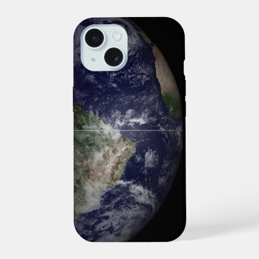 春分の日の地球 iPhone 15ケース (裏面)