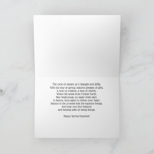 春分の日 カード 蝶と子犬 オスタラ (内部)