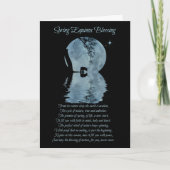 春分の祝福カード - クマのデザイン カード (正面)