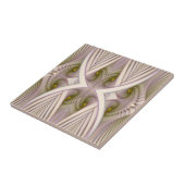 春分の紫と白の抽象芸術パターン タイル (側面)