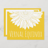 春分ひまわり ポストカード (正面/裏面)