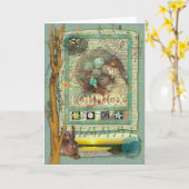 春分 カード (黄色い花)