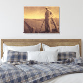 春勉強1939 by Grant Wood キャンバスプリント (インサイチュ (寝室))