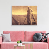 春勉強1939 by Grant Wood キャンバスプリント (インサイチュ (リビング))