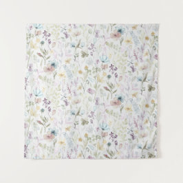 春動植物水彩フローラ タペストリー