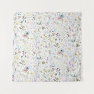 春動植物水彩フローラ タペストリー