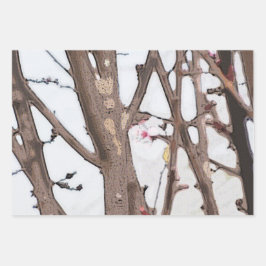 春包装紙フラットシートセット3 ラッピングペーパーシート