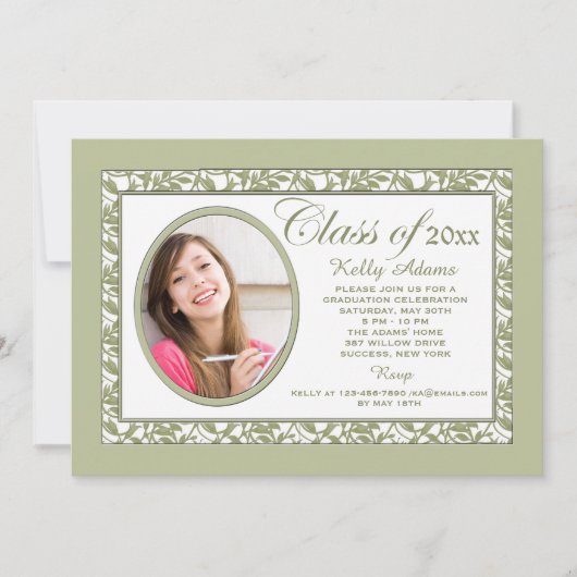 春反射フォト招待状 招待状 (正面)