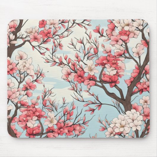 春咲く木々の花 マウスパッド (正面)