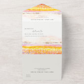 春国フローラ結婚風景のQRコード オールインワン招待状 (外側)