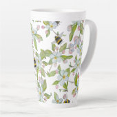 春園の花と（昆虫）マルハナバチ カフェラテマグ (右アングル)