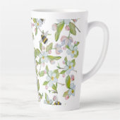 春園の花と（昆虫）マルハナバチ カフェラテマグ (右)