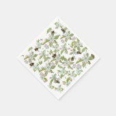 春園の花と（昆虫）マルハナバチ スタンダードカクテルナプキン (角)