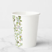 春園の花と（昆虫）マルハナバチ 紙コップ (左)