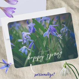 春園の青いシラの花 シーズンカード