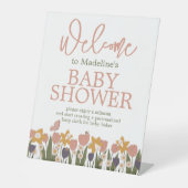 春園ベビー/ブライダルシャワー標識 台座サイン (正面)