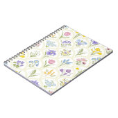 春園芸品種の花でレインボメダリオン ノートブック (左側)