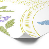 春園芸品種の花でレインボメダリオン ポスター (角)