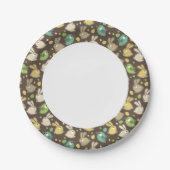 春型とイースターエッグ，鳥 ペーパープレート (正面)