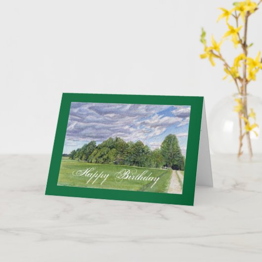 春場 カード (黄色い花)