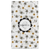 春夏にぴったりなトレンディなブラックハニービー スモールペーパーバッグ (裏面)