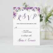 春夏の花の返信カード 招待状 (スタンド正面)