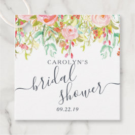 春夏の花 | ブライダルシャワー フェイバータグ