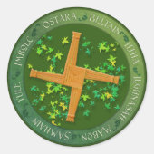 春夏の車輪 ラウンドシール (正面)