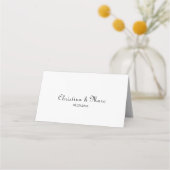 春夏の輝く花の結婚式 プレイスカード (裏面)