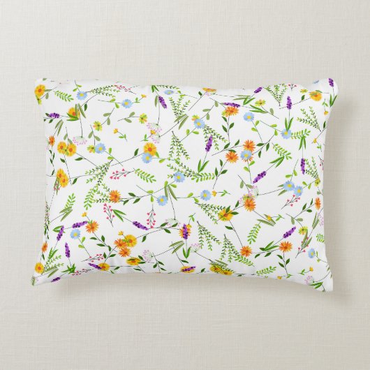春夏の野生の花 アクセントクッション (裏面)