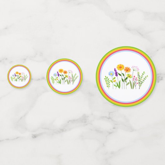 春夏の野生の花 コンフェッティ (裏面)