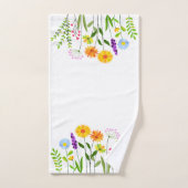 春夏の野生の花 バスタオルセット (ハンドタオル)