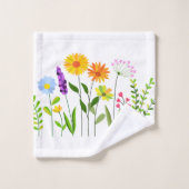 春夏の野生の花 バスタオルセット (ウォッシュタオル)