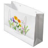 春夏の野生の花 ラージペーパーバッグ (正面アングル)