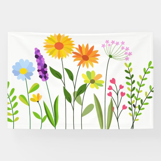 春夏の野生の花 横断幕 (横)