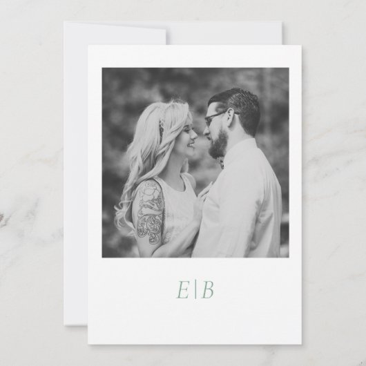 春夏はっきりしたのエレガントフローラ結婚写真 招待状 (裏面)