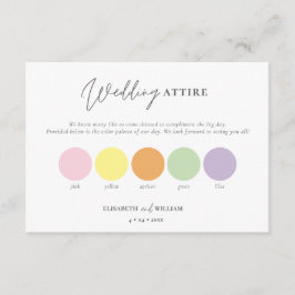 春夏パステルウェディングドレス エンクロージャーカード