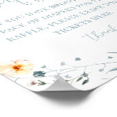 春夏フローラベビーシャワーおむつラッフル ポスター (角)