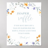 春夏フローラベビーシャワーおむつラッフル ポスター (正面)