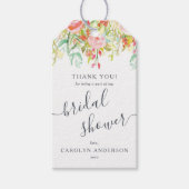 春夏フローラ |ブライダルシャワーありがとう ギフトタグ (正面)